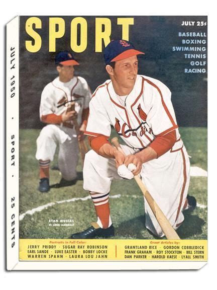 July 1950 SPORT Cover Stan Musial St Louis Cardinals Stan Musial