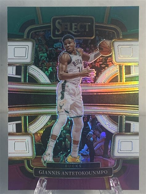 2023 24 Select Giannis Antetokounmpo 60 Green White Purple Prizm