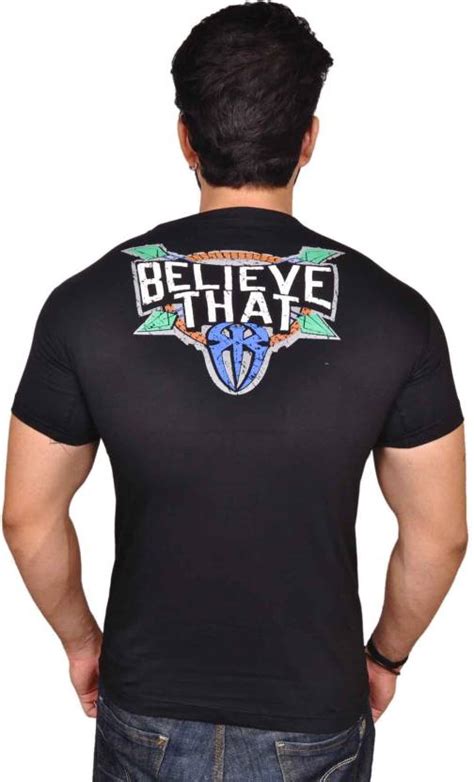 Buy Attitude Men S Black Round Neck T Shirt Online From Shopclues