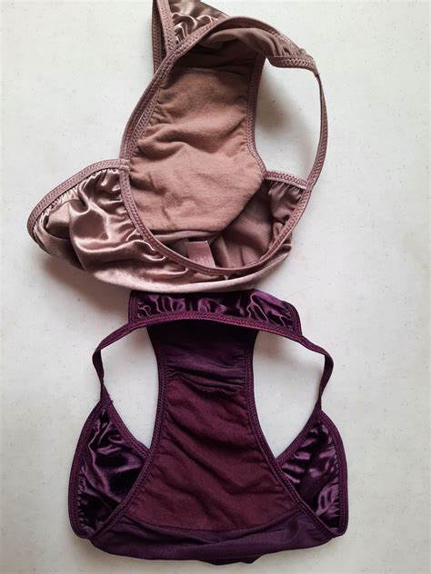 Vintage Victoria S Secret Second Skin Satin String Bikini Panties Xs