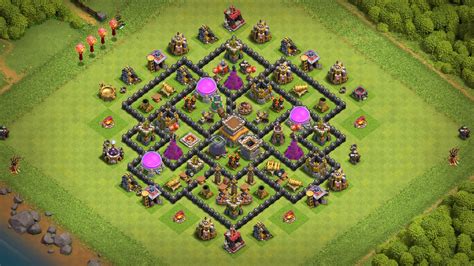 New 2021 Town Hall 8 Base Layout With Base Copy Link Base Of Clans