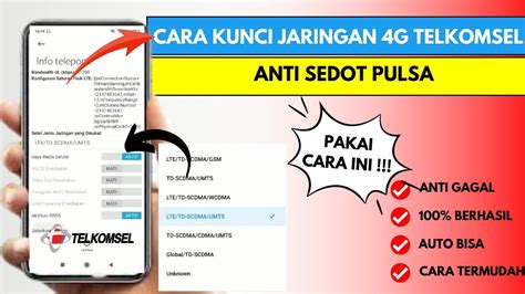 Cara Kunci Jaringan 4G Telkomsel Anti Sedot Pulsa YouTube