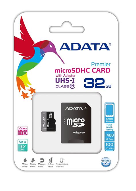 Adata Premier Gb Microsdhc Sdxc Uhs I Class V A Memory Card