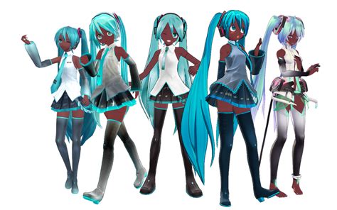 Black Miku Set By Desertdraggon On Deviantart