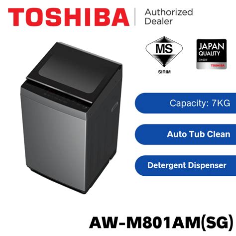 Toshiba Midea Fully Auto Washing Machine 7KG 9KG AW M801AM SG