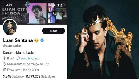 Conta de Luan Santana no Twitter é hackeada e invasor posta fotos de