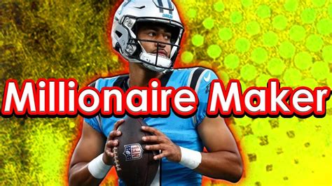 Draftkings Nfl Week Millionaire Maker Lineup Dfs Picks Youtube