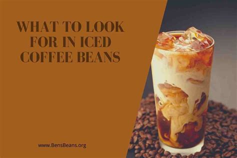 The Best Coffee Bean for Iced Coffee: How to Choose and Use - Ben's Beans