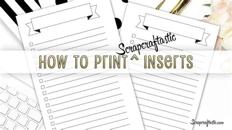 How To Print Scrapcraftastic Double Sided Or Duplex Printable Planner