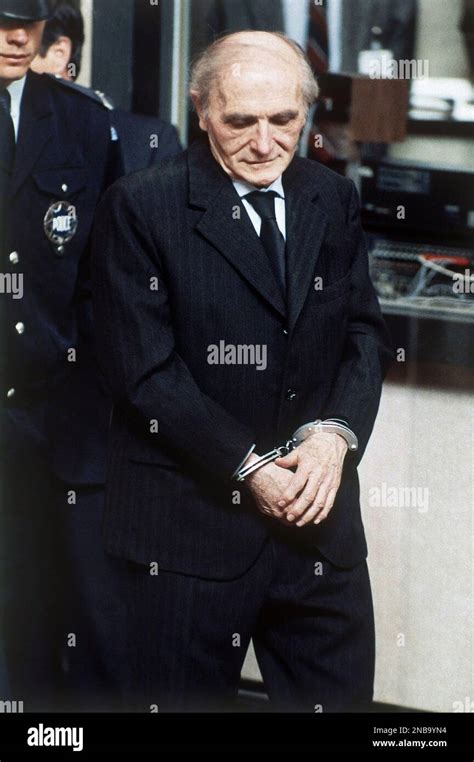 Accused Nazi War Criminal Klaus Barbie Enters The Lyon France