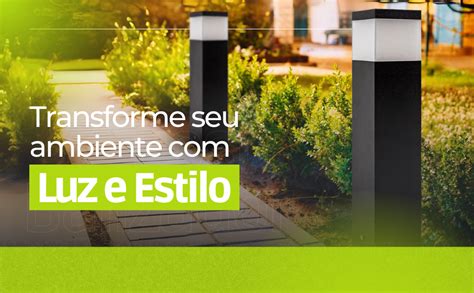 Poste Balizador Cm Alum Nio Decora O Ch O Jardim Piso Solo Deck