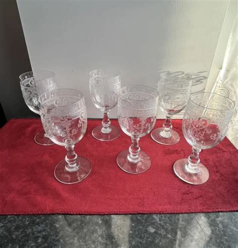 Verres A Eau En Cristal Grav Baccarat Ou St Louis Eur