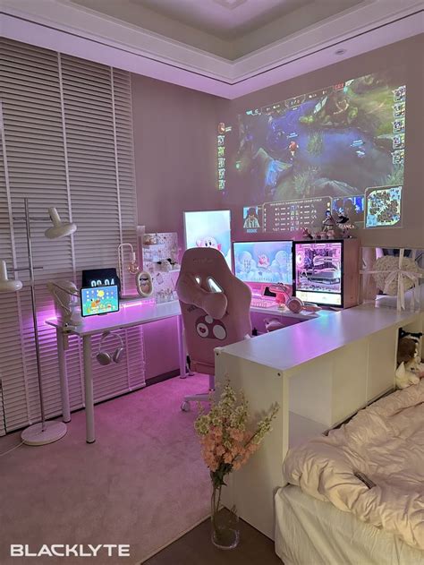 🎀 Girls Gaming Room Decoration | Games room inspiration, Gamer room ...