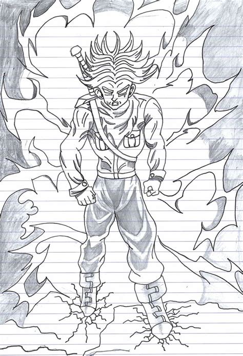 Trunks Super Saiyan Rage By Phantom Preet On Deviantart