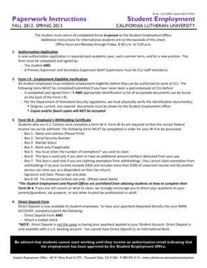 Fillable Online Callutheran Form I Callutheran Fax Email Print