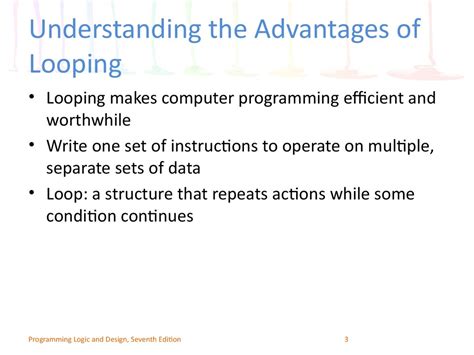 Programming Logic And Design Seventh Edition Chapter 5 Looping