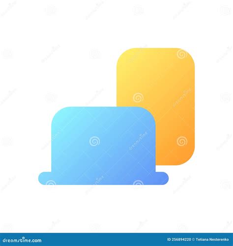 Devices Pixel Perfect Flat Gradient Color Ui Icon Stock Vector