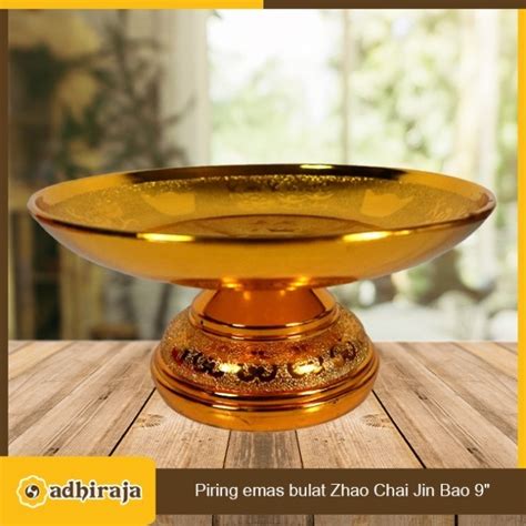 Jual Piring Buah Persembahan Sembahyang Altar Emas Zhao Chai Jin Bao