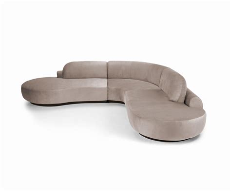Naked Curved Sectional Sofa 3 Piece With Beech Ash 056 5 And Paris