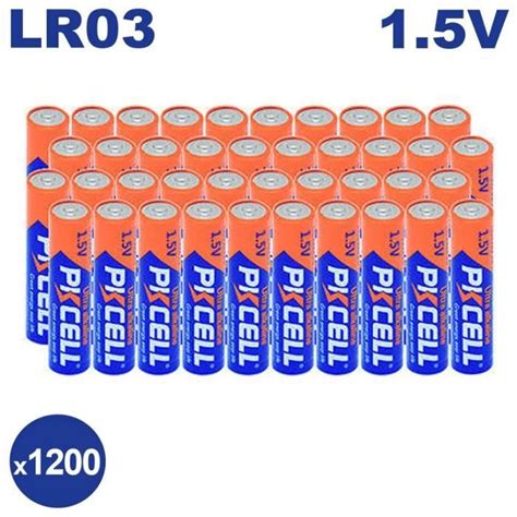 Lot De 1200 Piles AAA LR03 Ultra Alcaline PKCell 1 5V Cdiscount Jeux