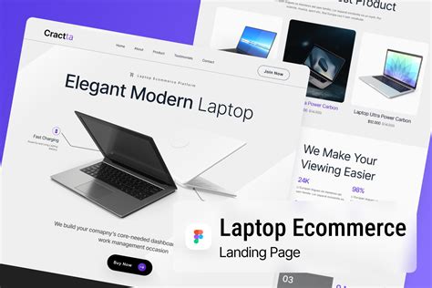 Laptop Ecommerce Landing Page Figma Figma