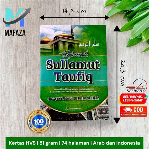 Jual Terjemah Sullam Taufiq Sullamuttaufiq Sullam Taufik Kitab Ilmu