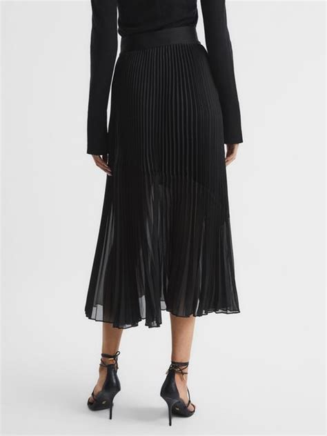 Reiss Anya Pleated Midi Skirt REISS USA