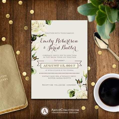 Printable Rustic Wedding Invitation Templates - Wedding Invitation ...