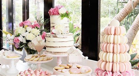 Kara S Party Ideas Pretty In Pink Baptism Dessert Table Party Kara S