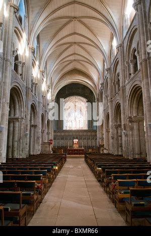 Christchurch Priory interior, Dorset, UK Stock Photo - Alamy