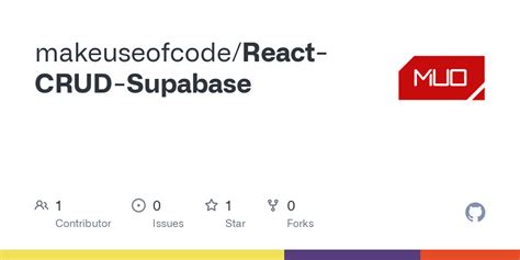 Github Makeuseofcode React Crud Supabase