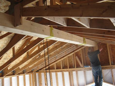 Our Alaskan Travels Setting The Ridge Beam