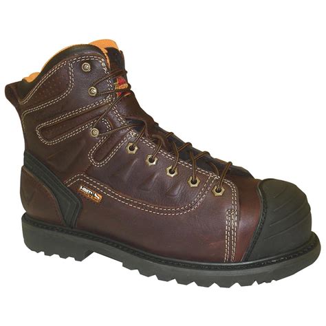 Men S Thorogood® 6 Waterproof Lace To Toe I Met Composite Toe Boots Brown 584492 Work Boots