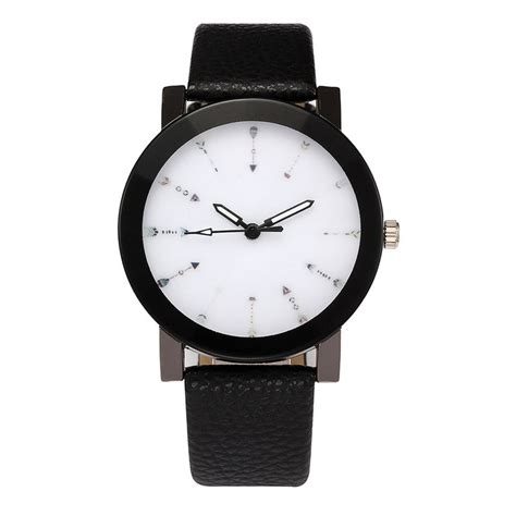 Reloj Negro Extensible Piel Sint Tica Caballero R Relojes De Mayoreo