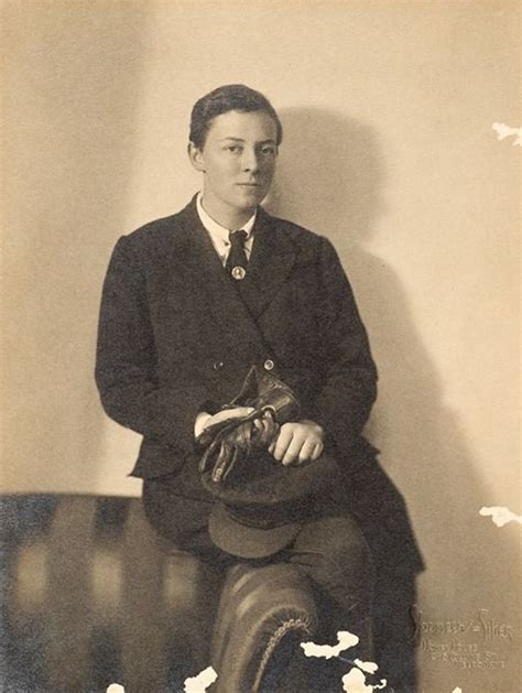 Alice Anderson In Chauffeur Uniform Holding Her Cap And Gloves C1920