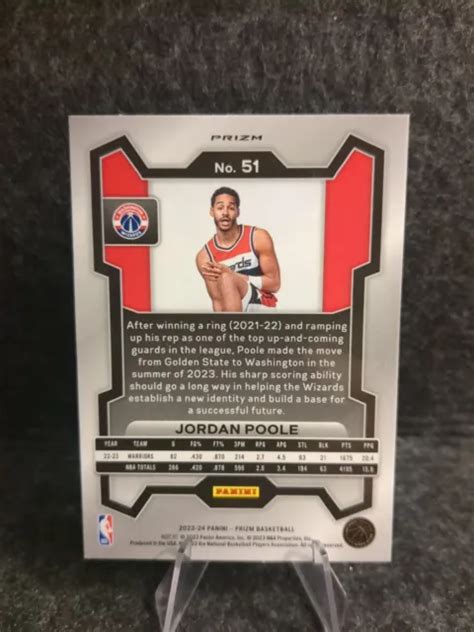 Panini Prizm Basketball Jordan Poole Glace Fissur E Prizm