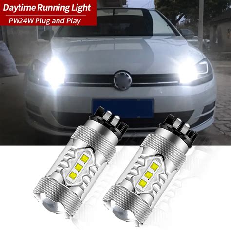 Pcs Xenon White K Error Free Pw W Pwy W Led Bulbs For Volkswagen