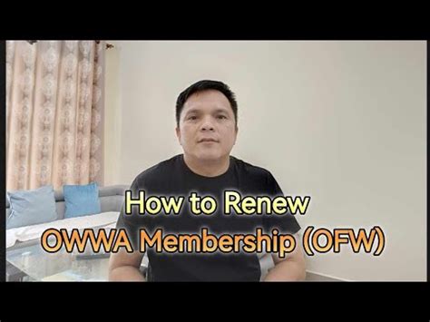 How To Renew OWWA Membership OFW YouTube