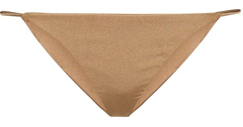 JADE Swim Exclusive To Mytheresa Bare Minimum Bikini Bottoms In Beige