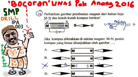 Menentukan Kutub Elektro Magnet Bocoran Un Smp Ipa Pak Anang T