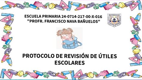 Protocolo De Revisi N De Tiles Escolares