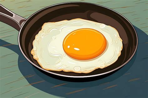 Premium Photo Fried Eggs In A Frying Pan