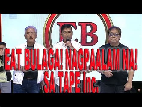 Eat Bulaga Nagpaalam Na Sa Tape Inc Youtube