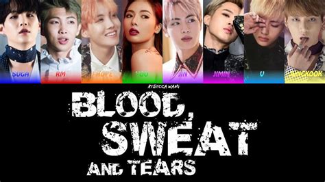 BTS 방탄소년단 Blood Sweat Tears Bts and You 8th Member Color Coded