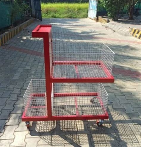 Mild Steel Supermarket Shopping Trolley At Rs 15000 Piece In Tiruppur