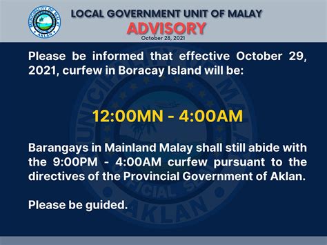 NEW CURFEW HOURS in Boracay... - Jerome Bungalow Boracay | Facebook