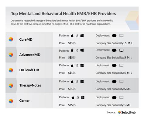 Top Mentalbehavioral Health Ehremr Software Systems 2021