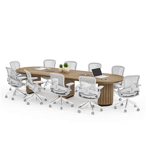 Soild Wood Modern Oval Conference Room Table