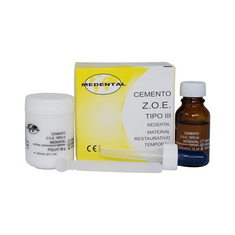 Cemento Z O E Tipo III Medental 38g 14ml