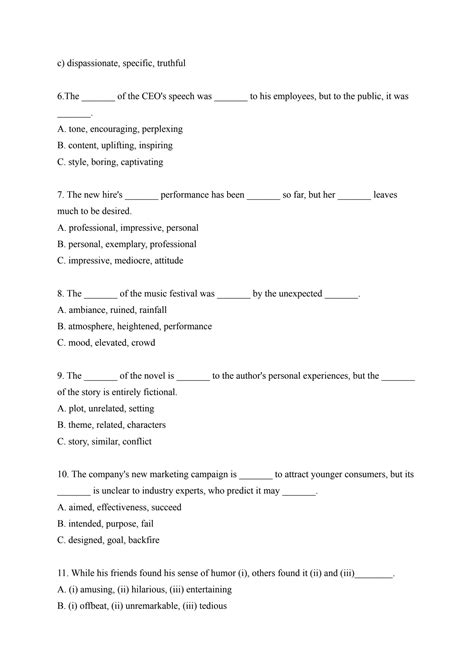 SOLUTION GRE Verbal Reasoning Sentence Completion Practice Questions